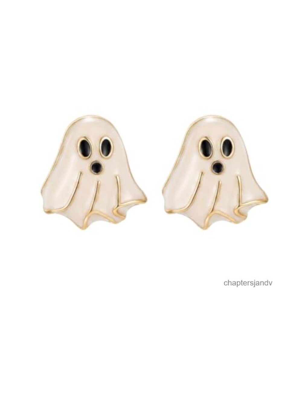 Rhinestone Ghost Dangle Earrings Crystal Tassel Statement Jewelry